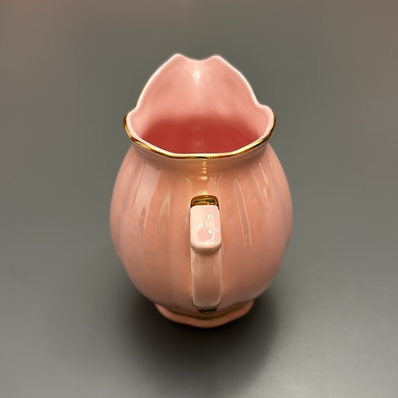 Grace Teaware Fine Porcelain Creamer Lusterware Pink and Gold Vintage - gift - Picture 4 of 8